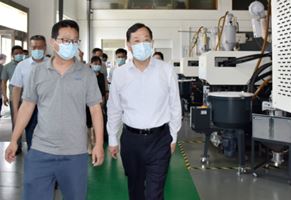 District leaders conducted a "four inspections and one assistance" visit to Changzhou Southeast Electric Motor Co., Ltd